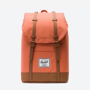 NWT Herschel Supply Company Retreat Coral and Tan Backpack